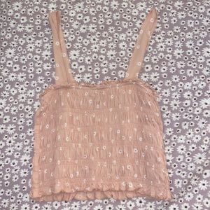 pink floral hollister top ( never worn)